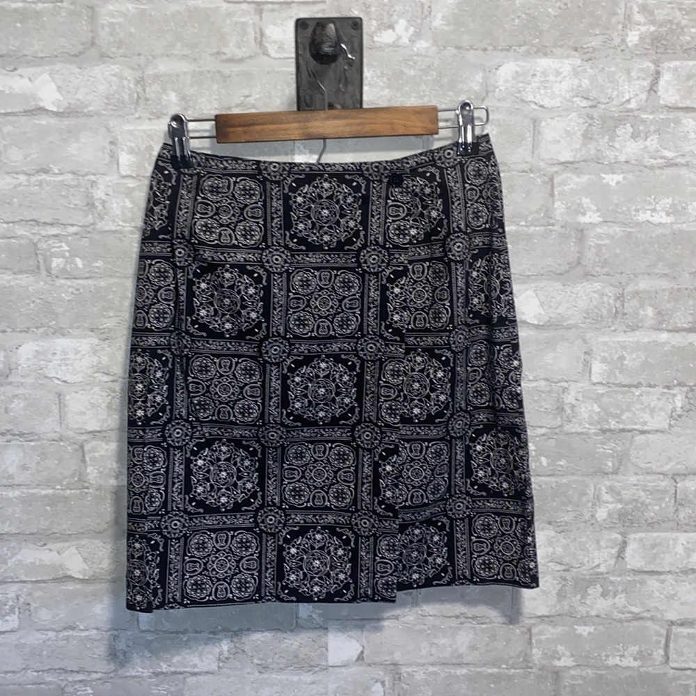 TALBOTS petite paisley skirt